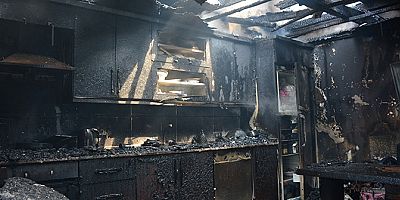 Bulancak’ta bir ev yanarak kül oldu
